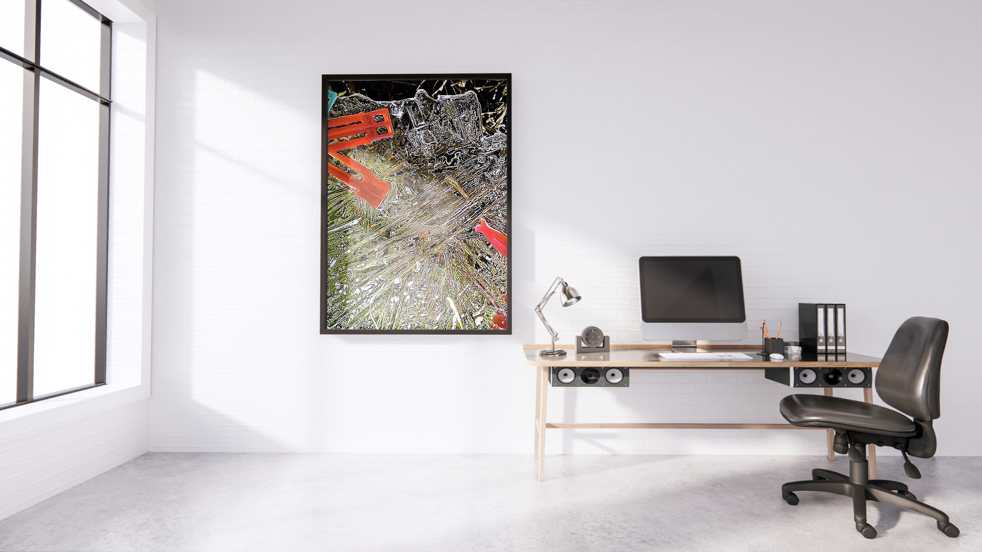 Intercept original abstract contextualised office art modern decor photo print by Blair Montague Drake